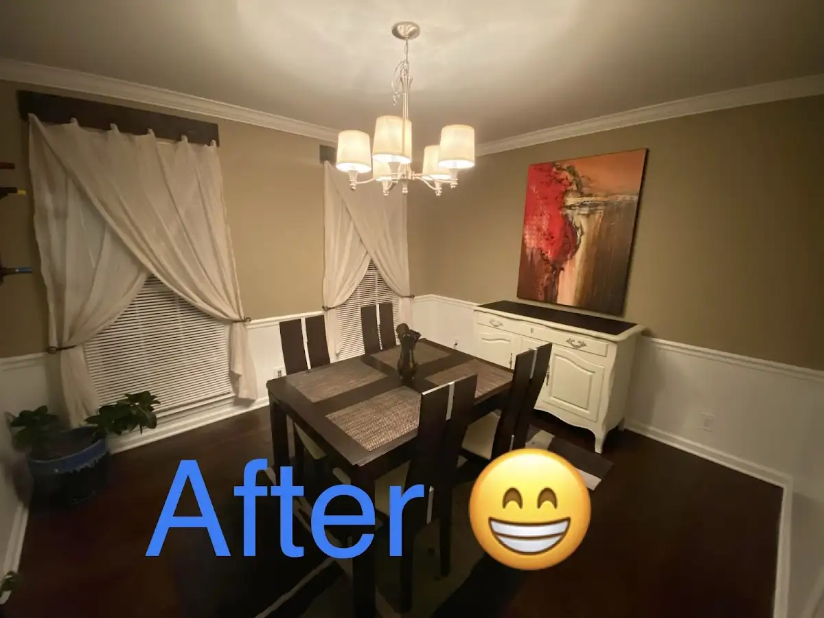 Professional dining room restoration after water damage in Lilburn